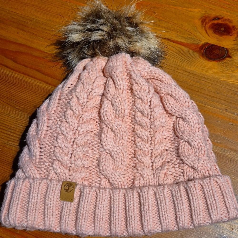 Timberland Cable Knit Pom Pom hat Size OS